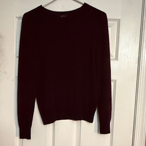 Quince Sweaters - Quince Women's Cashmere Crewneck Sweater in Burgundy